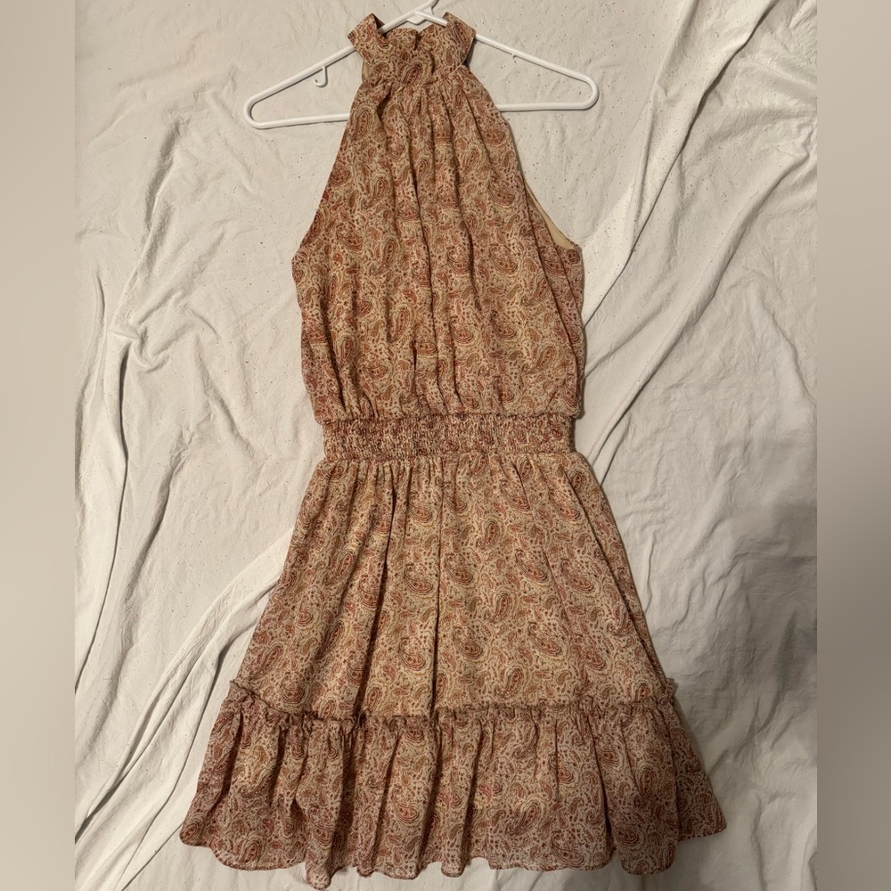 High-neck Mini Dress